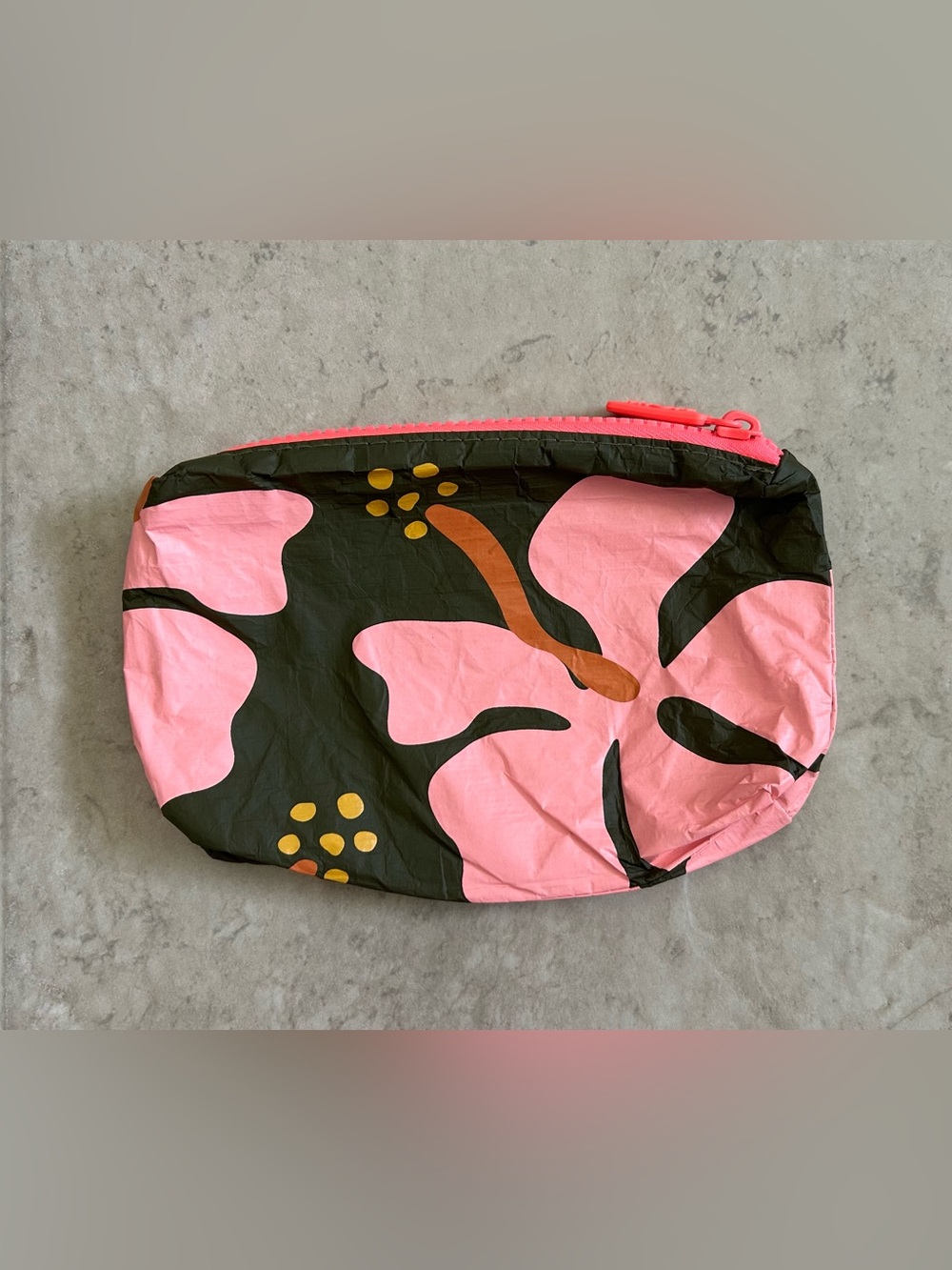 Aloha Collection Mini Moorea Pouch in Bellini/Olive